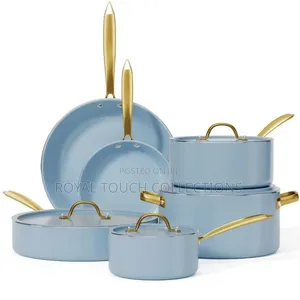 Premium Non-Stick Cookware Set – Elegant Blue  Kitchen Pots