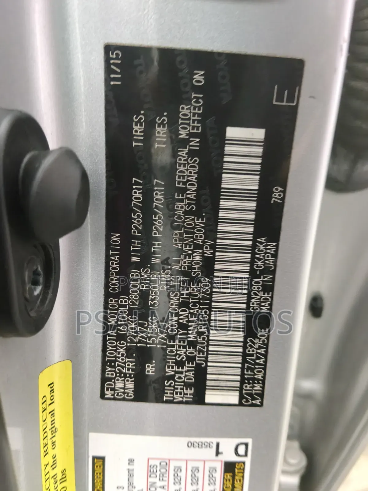 Toyota 4-Runner 2016 Silver