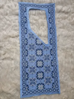 Blue Agbada Monogram Design