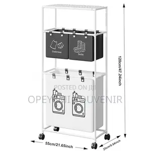 Laundry Organizer Storage Rack