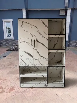Modern Marble-Patterned Wardrobe 4ft by 6ft