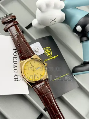 Poedagar Quartz Leather, Waterproof Unisex Wristwatch