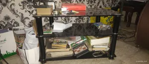 3-Tier Tempered Glass TV Stand / Media Shelf for Sale