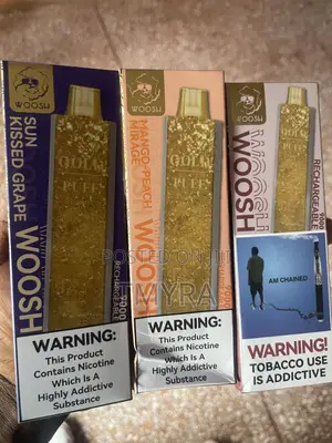 Woosh 9000puff Rechargeable Vape - Gold