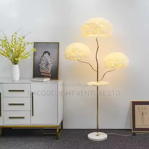 Designer Feather Standing Lamp