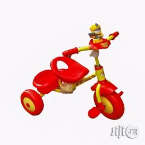 Happy Family Baby Tricycle With Carrier - Red Yellow