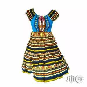 African Print Midi Dress - Multicolour