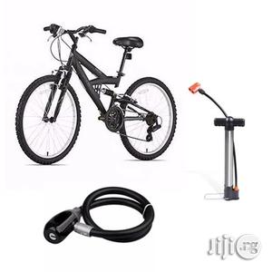 Hitman Adult Bicycle With Steel Wire Lock Helmet and Pump