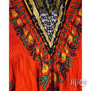 African Prints Danshiki for Her- Orange Yellow