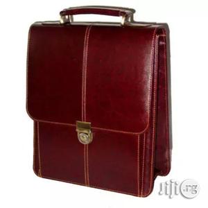 Men's Semi Briefcase - Brown