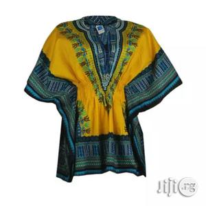 African Print Traditional Danshiki for Her - Yellow