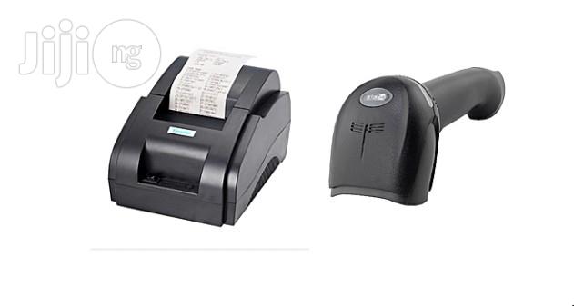Xprinter 58mm Pos Receipt Printer and Usb Barcode Scanner