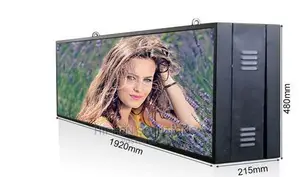 Outdoor Full Color Double Sides LED Sign 1920×480mm