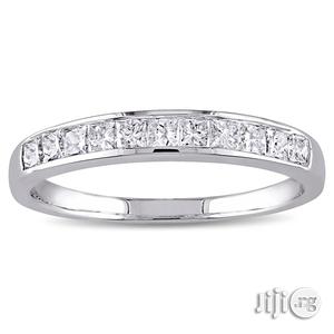 U.S Diamond Sterling Silver Ladies Engagement Ring Band