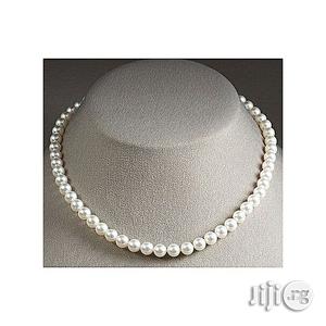White Pearl Bead Necklace