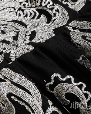 Lace Gauze Retro Embroidery Women Vintage Elegant Mesh Dress