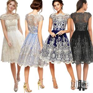 Luxury Party Vintage Princess Tutu Dress Women Hollow Party Dresses