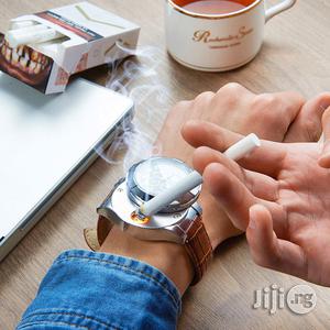 Rechargeable Flameless Cigarette Lighter Men's Wrist Watches