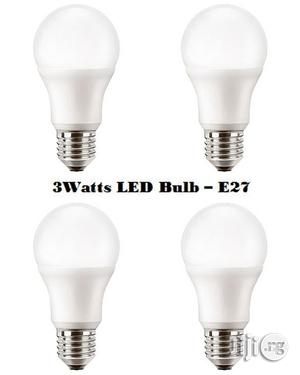 10pcs 3watt Led Energy Saving White Light Bulb - Screw Base