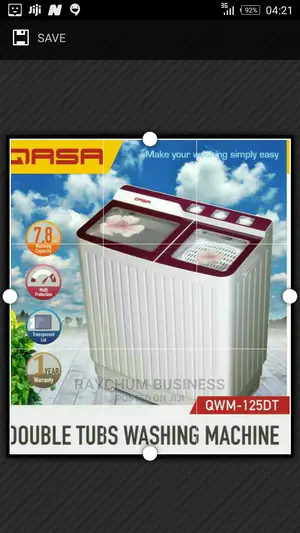 Qasa Twin Tub Washing Machine 7.8kg