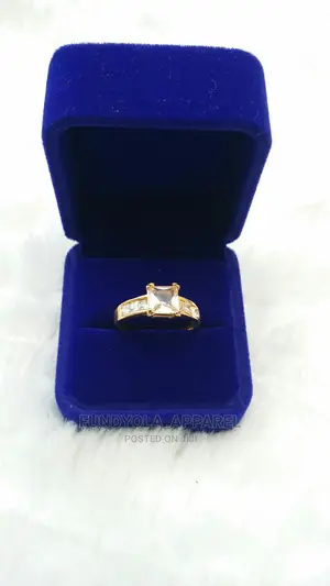 Gold Plated Full Stone Proposal Ring