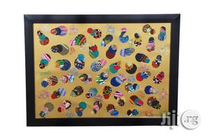 Ankara Portrait Frame Artwork G01 - Handmade
