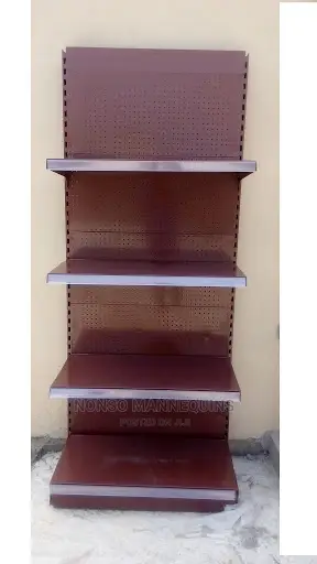 Single Sided Wine Brown Colour Supermarket Shelves