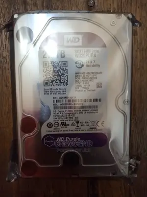 2 Terabyte Surveillance Hard Disk(Westeran Digital Purple)