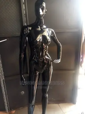 Pattern Face Black Female Mannequin