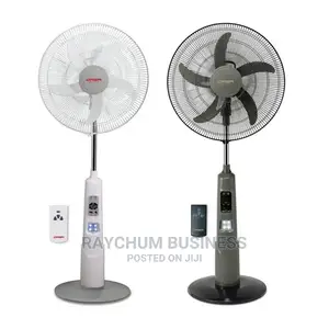 Qasa Qlink 18inches Rechargeable Fan .Solar Suported.