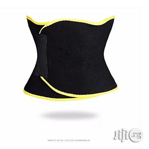 Unisex Sport Body-shaping Bellyband Sexy Underwear Sweat Absorbing Corset Abdomen Belt Color:Yellow Size:L Generic