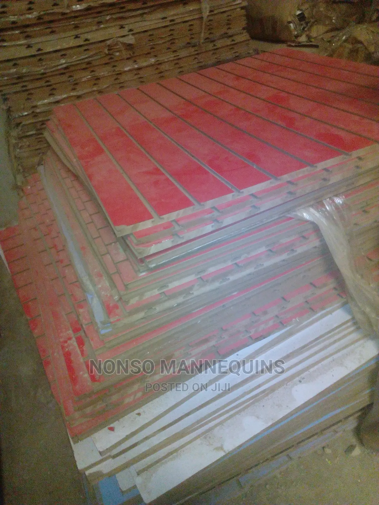 Multi Purpose Slat Wall Display Board (Different Colours)