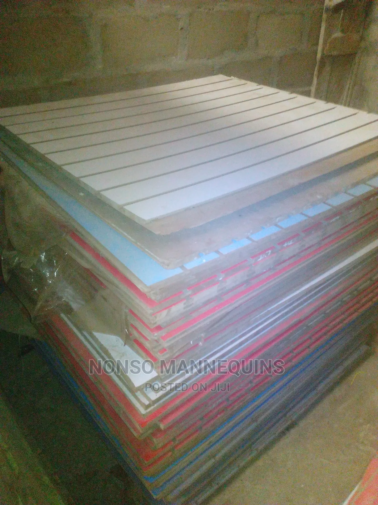Multi Purpose Slat Wall Display Board (Different Colours)