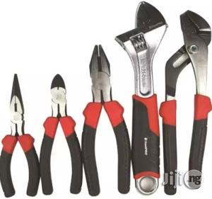 Pliers & Wrench Set - 5 Piece- Multicolor