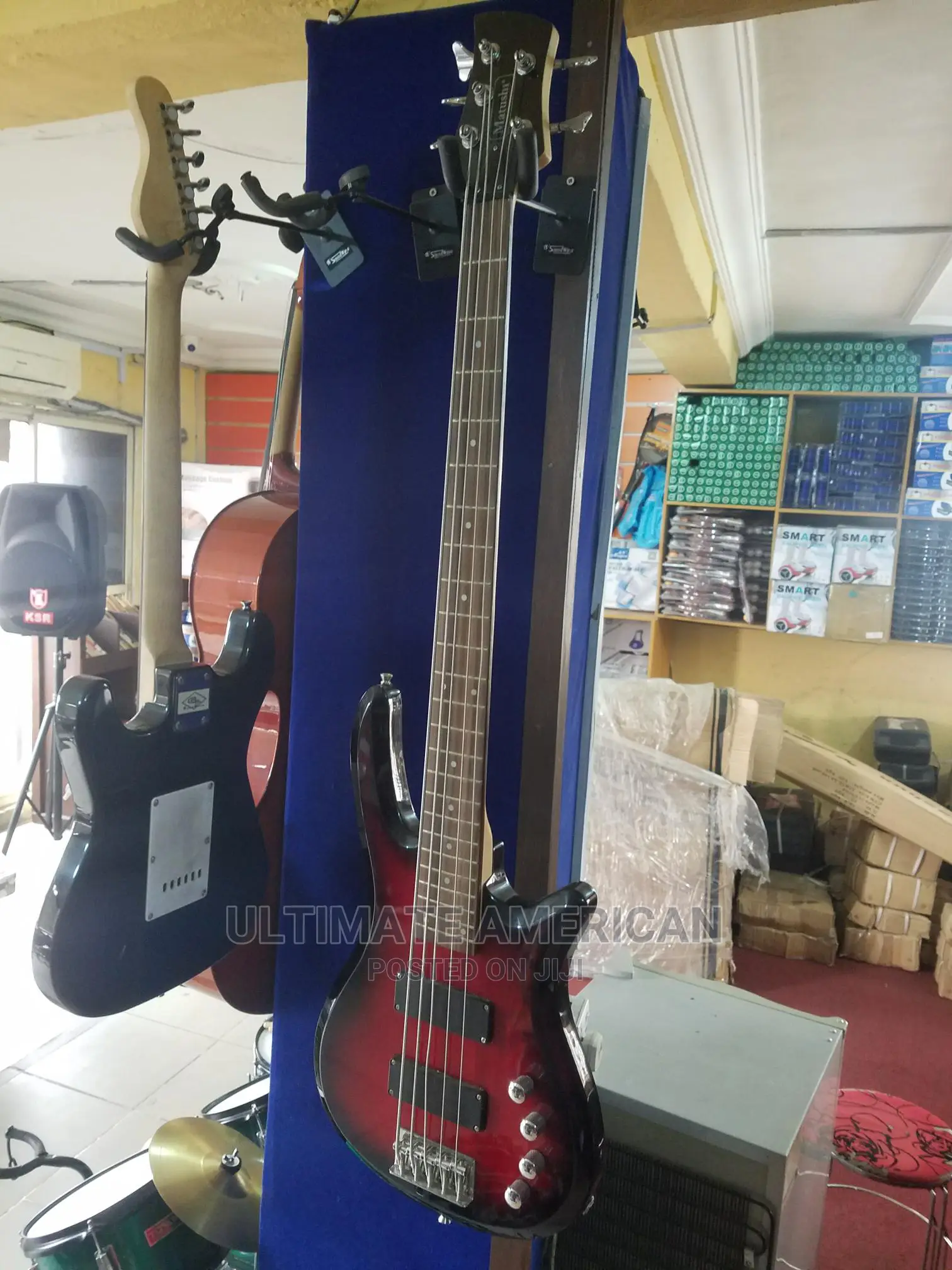 5 String Bass Guitar With Battery