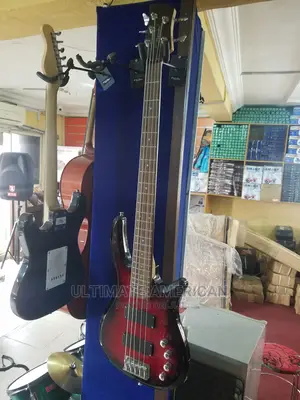 5 String Bass Guitar With Battery
