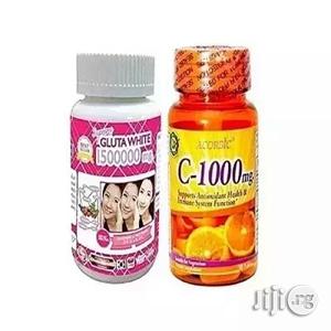 Gluta White Pills 1500000mg Acorbic Vitamin C - 1000mg