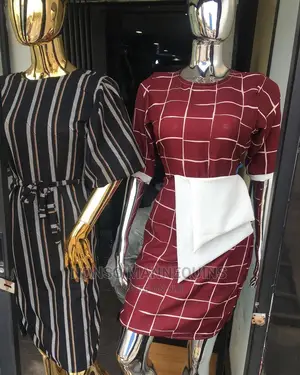 Female Silver and Gold Chrome Display Female Mannequin
