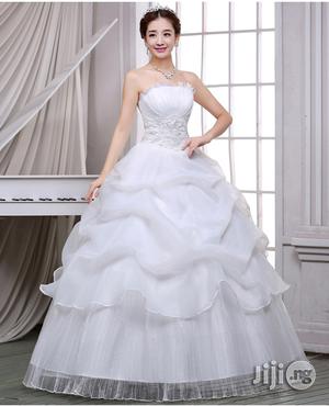 Straps Tube Top New Organza Wedding Dress