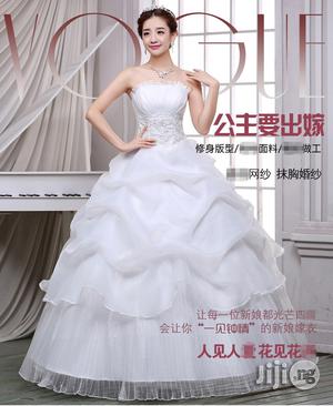 New Studio Simple Organza Women White Qi Bride