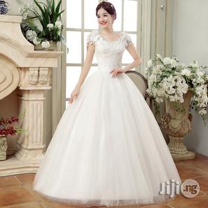 Knot Wedding Dress Slim Thin Shoulders Qi Fat Lace