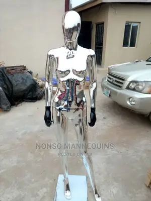 High Quality Silver Chrome Female Display Mannequin