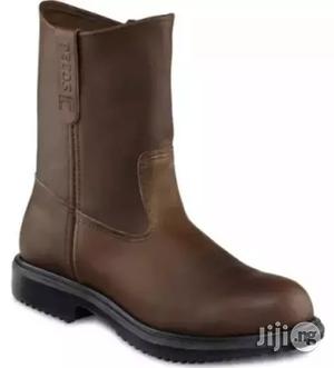 Red Wings Workers Safety Shoes - Brown