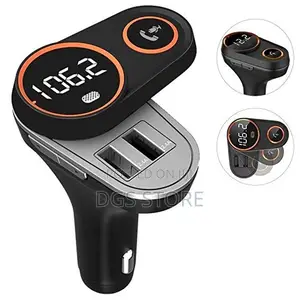 Porodo FM Transmitter 4.8A USB Charging Sliding Led Panel
