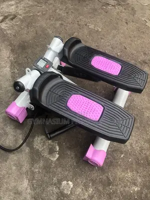 A Fitness Mini Stepper With Rope