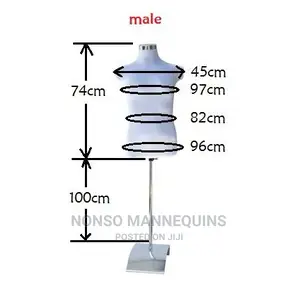 Model On Rod. Black And White Colour Available