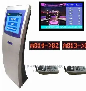 Wireless/Wired Queue Management System With IR Touch Screen