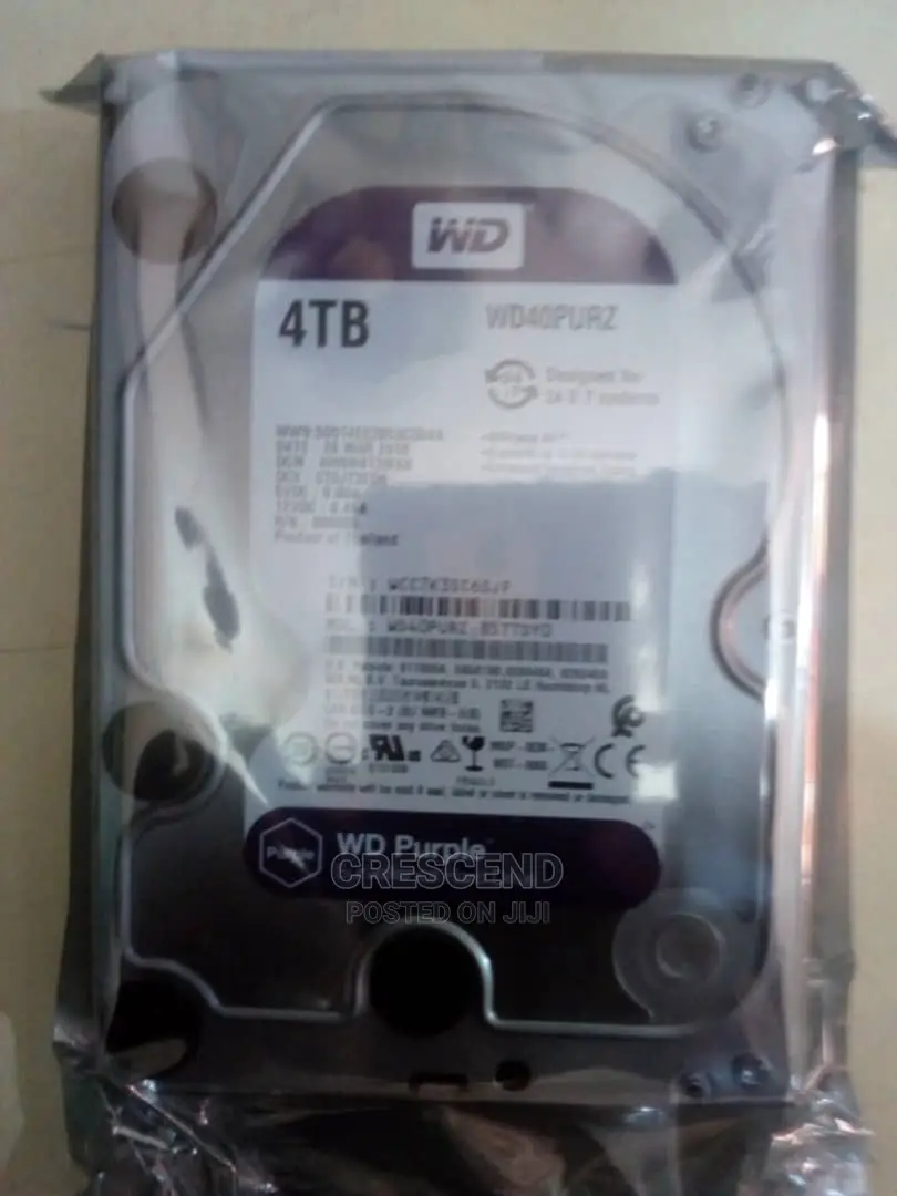4 Terabyte Western Digital Surveillance Hard Disk Drive