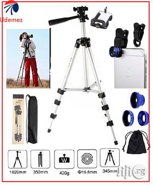 Generic Camera Tripod Stand + Universal 3-In-1camera Lens