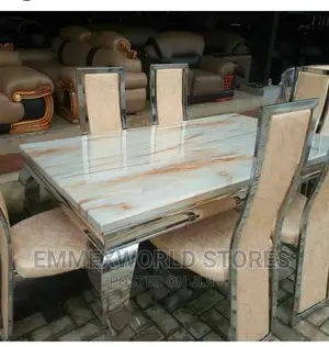 Marble Dining Set With 6 Chairs